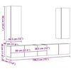 vidaXL Ensemble de meubles TV 5 pcs Sonoma gris Bois d'ing&eacute;nierie