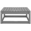 vidaXL Salon de jardin 7 pcs gris bois de pin massif