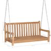 vidaXL Balancelle avec coussin anthracite 120 cm Bois de teck solide