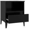 vidaXL Table de chevet Noir 40x35x50 cm