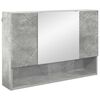 vidaXL Ensemble de mobilier de salle de bain 4 pcs Gris b&eacute;ton