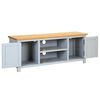 vidaXL Meuble TV 120x35x48 cm Bois de ch&ecirc;ne massif