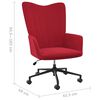 vidaXL Chaise de relaxation Rouge bordeaux Velours