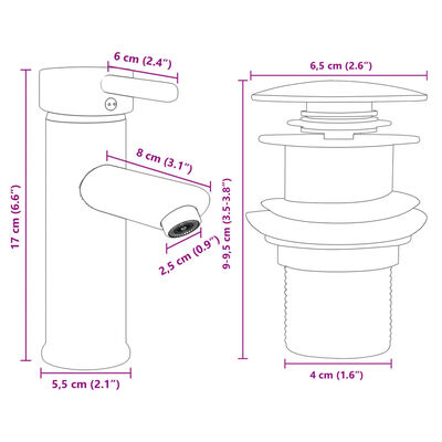 vidaXL Ensemble de meubles de bain 2pcs céramique et bois d'ingénierie