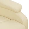 vidaXL Fauteuil Cr&egrave;me Similicuir