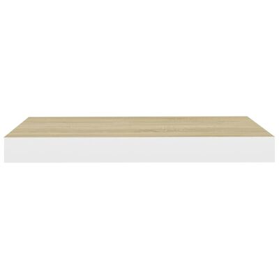 vidaXL Étagères flottantes 2 pcs Chêne et blanc 40x23x3,8 cm MDF