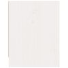vidaXL Table de chevet Blanc 40x30,5x40 cm Bois de pin massif
