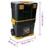 vidaXL Bo&icirc;te &agrave; outils roulante 460x280x677 mm PP