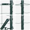 vidaXL Cl&ocirc;ture avec poteau Vert 0,8 x 25 m Acier