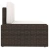 vidaXL Salon de jardin 3 pcs R&eacute;sine tress&eacute;e Marron