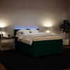 vidaXL Sommier &agrave; lattes de lit et matelas Vert fonc&eacute; 140x200cm Velours