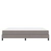 vidaXL Lit &agrave; ressorts avec matelas Taupe 180 x 200 cm tissu
