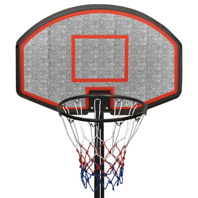 vidaXL Support de basket-ball Noir 237-307 cm Polyéthylène