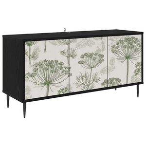 vidaXL Meuble TV GOTHA 102 x 33 x 51 cm Ch&ecirc;ne noir Bois d'ing&eacute;nierie