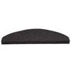 vidaXL Tapis d'escalier autocollants 15 pcs 65x22,5x3,5 cm Noir