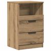 vidaXL Table de chevet ch&ecirc;ne artisanal 40x36x65 cm bois d'ing&eacute;nierie