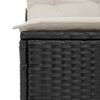 vidaXL Canap&eacute;s de jardin sans accoudoirs avec coussins 2 pcs noir