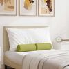 vidaXL Coussins d'accent 2 pcs Vert clair &Oslash; 15 x 40 cm tissu