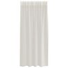 vidaXL Rideau en Voile 2 pcs Cr&egrave;me 175 x 140 cm Polyester