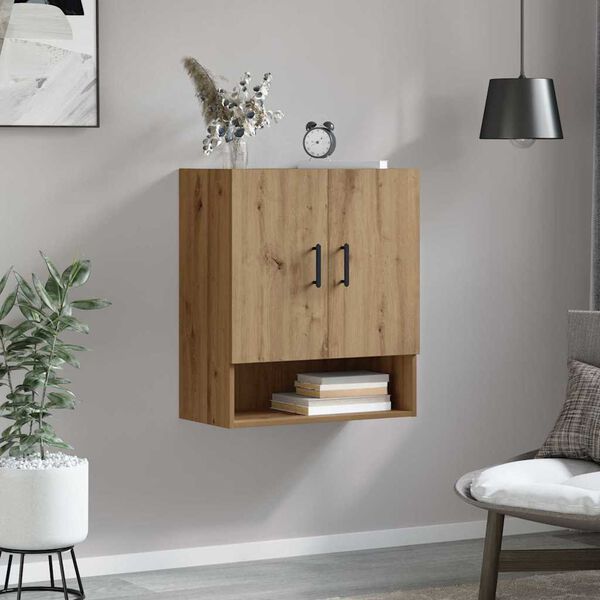 vidaXL Armoire Murale Montage mural Ch&ecirc;ne artisanal 60 x 31 x 70 cm