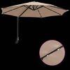 vidaXL Parasol de jardin Taupe et Noir 248 x 248 x 148 cm