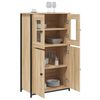 vidaXL Buffet haut ch&ecirc;ne sonoma 62x32x106,5 cm bois d'ing&eacute;nierie