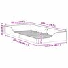 vidaXL Cadre de lit Blanc 100 x 200 cm Pin massif