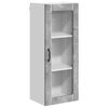 vidaXL Cabinet en verre mural LUCCA Gris b&eacute;ton 40 x 31 x 100 cm