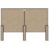vidaXL T&ecirc;te de lit Gris fonc&eacute; Tissu 160x200 cm