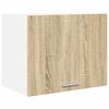 vidaXL Armoire suspendue 2 pcs Ch&ecirc;ne Sonoma et Blanc 50 x 31 x 40 cm