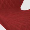 vidaXL Chaise pivotante de bureau Rouge bordeaux Velours