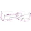 vidaXL Ensemble de canapés 2 pcs avec coussins Taupe Tissu
