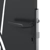 vidaXL Porte de Jardin Noir 85 x 180 cm Acier peint par poudre