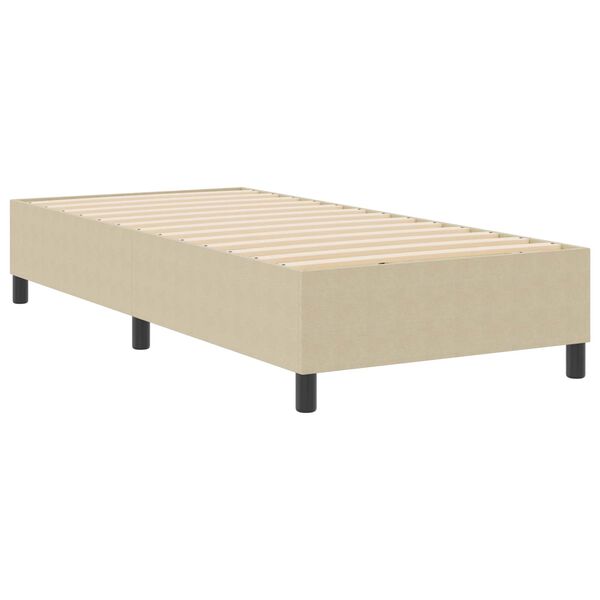 vidaXL Cadre de lit plateforme Vert gris 100 x 200 cm tissu
