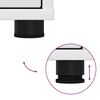 vidaXL Armoires de rangement 2 pcs Blanc 80 x 48 x 105 cm