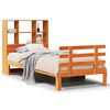 vidaXL Lit biblioth&egrave;que sans matelas cire marron 75x190 cm pin massif