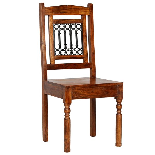 vidaXL Ensemble de tables &agrave; manger 7 pcs bois d&rsquo;acacia massif