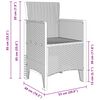 vidaXL Chaise de jardin 2 pcs Blanc 53 x 49 x 85 cm Polypropyl&egrave;ne