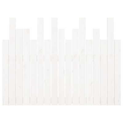 vidaXL Tête de lit murale Blanc 108x3x80 cm Bois massif de pin
