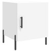 vidaXL Table de chevet blanc 40x40x50 cm bois d&rsquo;ing&eacute;nierie