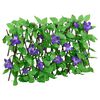 vidaXL&nbsp;Treillis de lierre artificiel extensible vert 180x20 cm