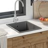 vidaXL &Eacute;vier de cuisine Gris 38 x 44 x 20 cm Granite