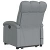 vidaXL Fauteuil de massage inclinable Gris clair Tissu