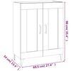 vidaXL Buffet Noir 69,5x34x90 cm Bois d'ing&eacute;nierie