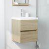 vidaXL Armoire d'&eacute;vier Ch&ecirc;ne sonoma 41x38,5x45 cm Bois d&rsquo;ing&eacute;nierie