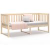 vidaXL Lit de jour sans matelas 75x190 cm bois de pin massif