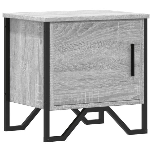 vidaXL Table de chevet sonoma gris 40x30x40 cm bois d'ing&eacute;nierie