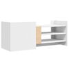 vidaXL Meuble TV Blanc 100x35x40 cm Bois d'ing&eacute;nierie