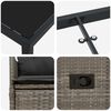 vidaXL Ensemble de salle &agrave; manger pour jardin 7 pcs Gris polyrotin