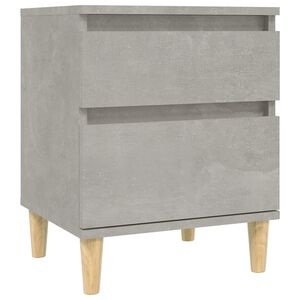 vidaXL Table de chevet Gris b&eacute;ton 40x35x50 cm